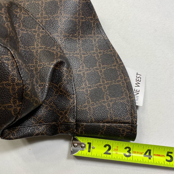 Women's Nine West Vegan Leather Lattice Pattern Bucket Hat - Picture 7 of 11